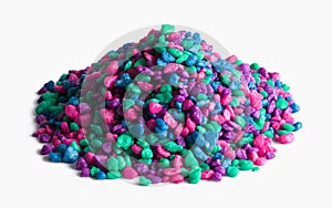 Colored Rocks Pile