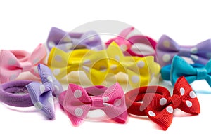 Colored rubber bands for hair