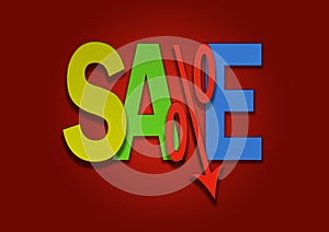 Colored sale bargain lower percent price goes down.