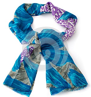 Colored scarf or pashmina photo