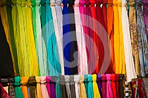 Colored scarves
