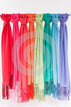 Colored scarves