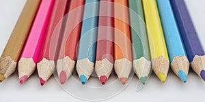 Colored school pencils