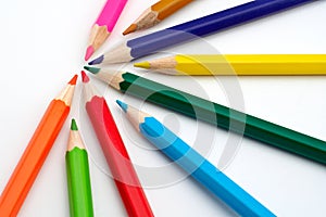Colored school pencils