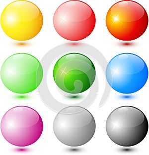 Colored Shine Spheres