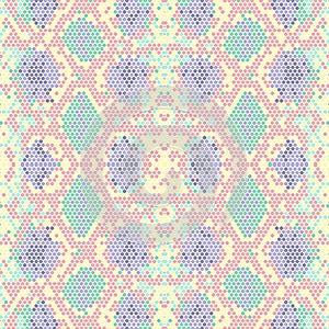 Colored skin of a snake. Vector seamless pattern