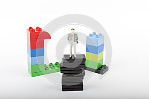 A colored skyscraper