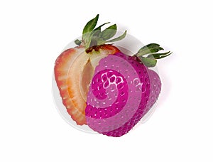 Colored Sliced Strawberry