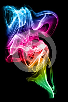 Colored smoke photo