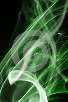 Colored smoke isolated on a black background