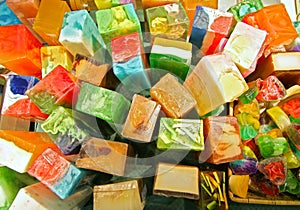 Colored soap