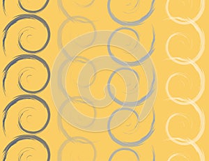 Colored spirals, seamless pattern, vector illustration