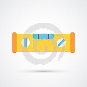 Colored spirit level trendy symbol. Vector illustration