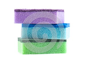 Colored sponges