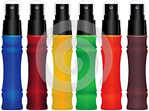 Colored spray set