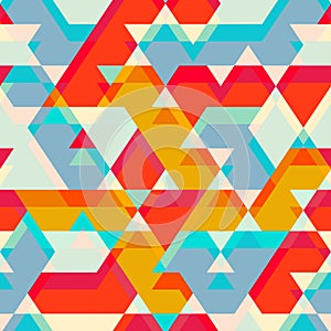 Colored star seamless pattern