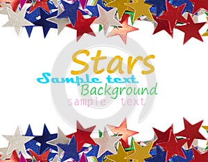 Colored stars background for your text