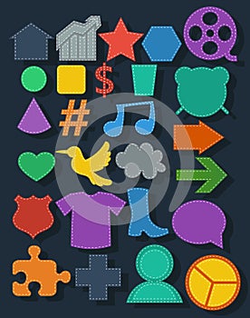 Colored Stiching Tag