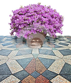 The colored stone paving of the square Amagertorv, along the Stroget road (Europe - Denmark - Copenhagen) photo
