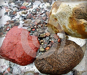 Colored stones at Baltic