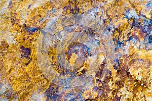 Colored surface of a natural stone texture