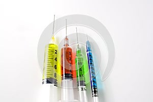 Colored syringe