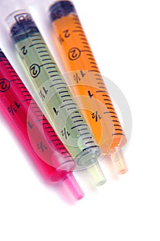 Colored Syringe
