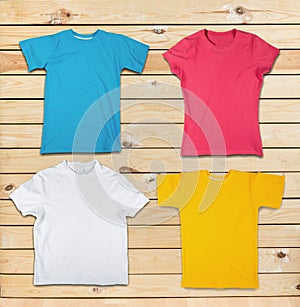 Colored t-shirts photo