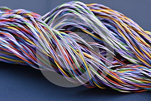 Colored telecommunications cables