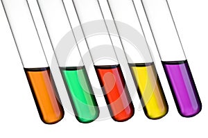 Colored test tubes