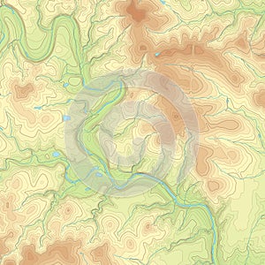 Colored Topographic map photo