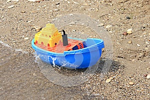 Colored toy boat