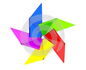 Colored Toy Pinwheel Windmill