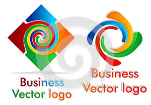 Colored twist logo