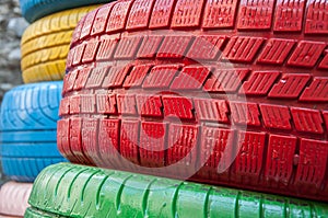 Colored tyres