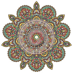 Colored vector mandala.