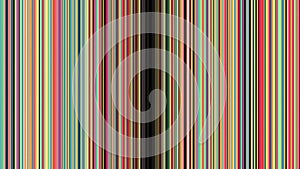 Colored vertical lines diverge. Animation. Background of moving vertical lines opening portal to cyberworld. Bright