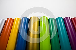 Colored vinyl rolls