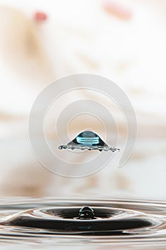 colored water drop