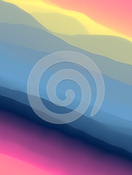 Colored wavy surface. Liquid background design. Modern 3d rendering geometric background. 3d rendering illustration