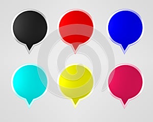 Colored Web Button Set