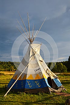 Colored wigwam