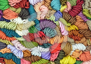 Colored wools background