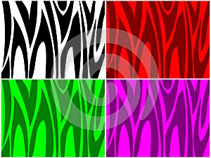Colored Zebra Stripes