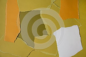 Colorfu yellow torn paper texture