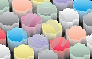 Colorful 3d abstrct platforms background Vector illustration.