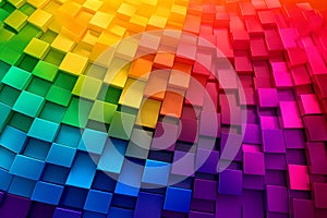 Colorful 3D Cube Texture