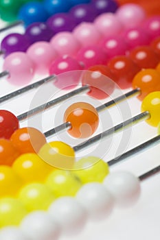 Colorful abacus beads