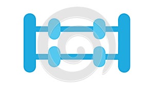 Colorful Abacus Icon - Education, Learning Basic Math Tool, vector design Generative AI