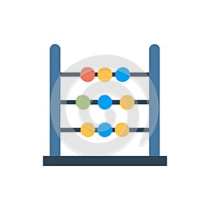Stylized Abacus Icon for Kids Education